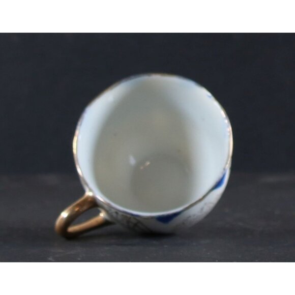 BACO Teacup and Saucer Demitasse 1950s Japan Hand Painted GC - Picture 11 of 12